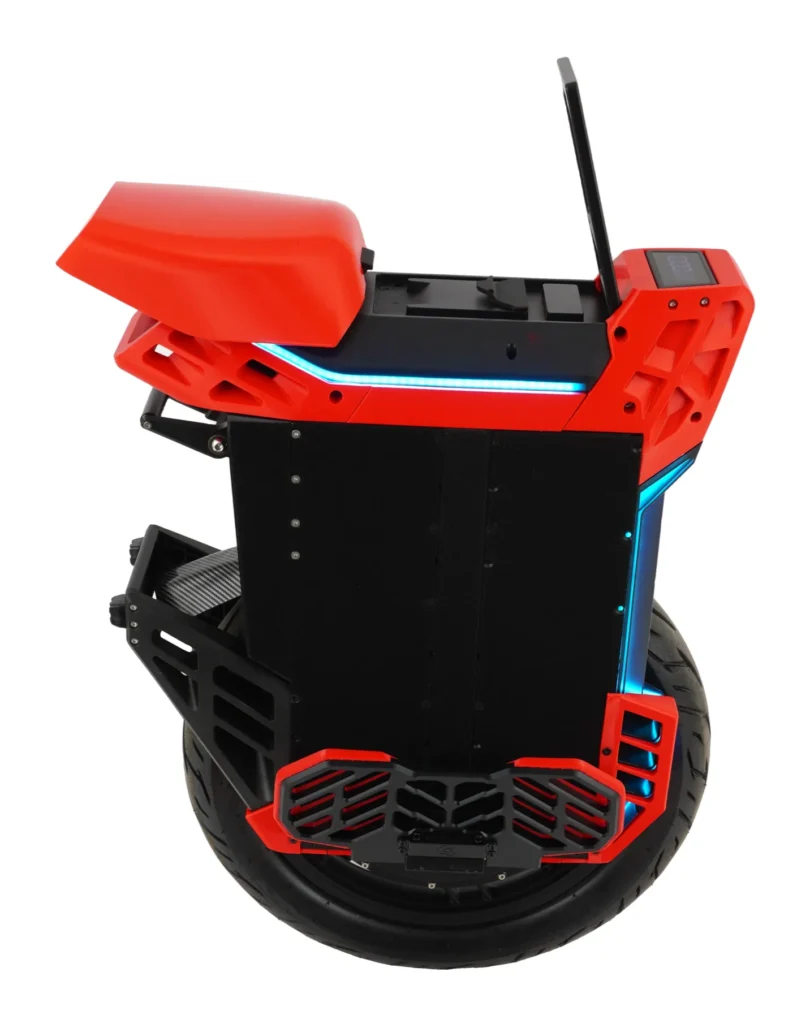 2. Deploy the trolley and walk the wheel, seat still installed