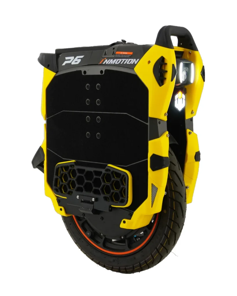 Inmotion P6 with GrizzLights Horizon - front-side view with repositioned LED logo