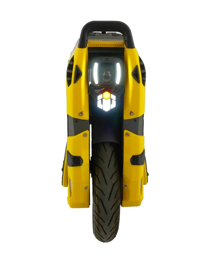 Inmotion P6 with GrizzLights Horizon - front view with repositioned LED logo